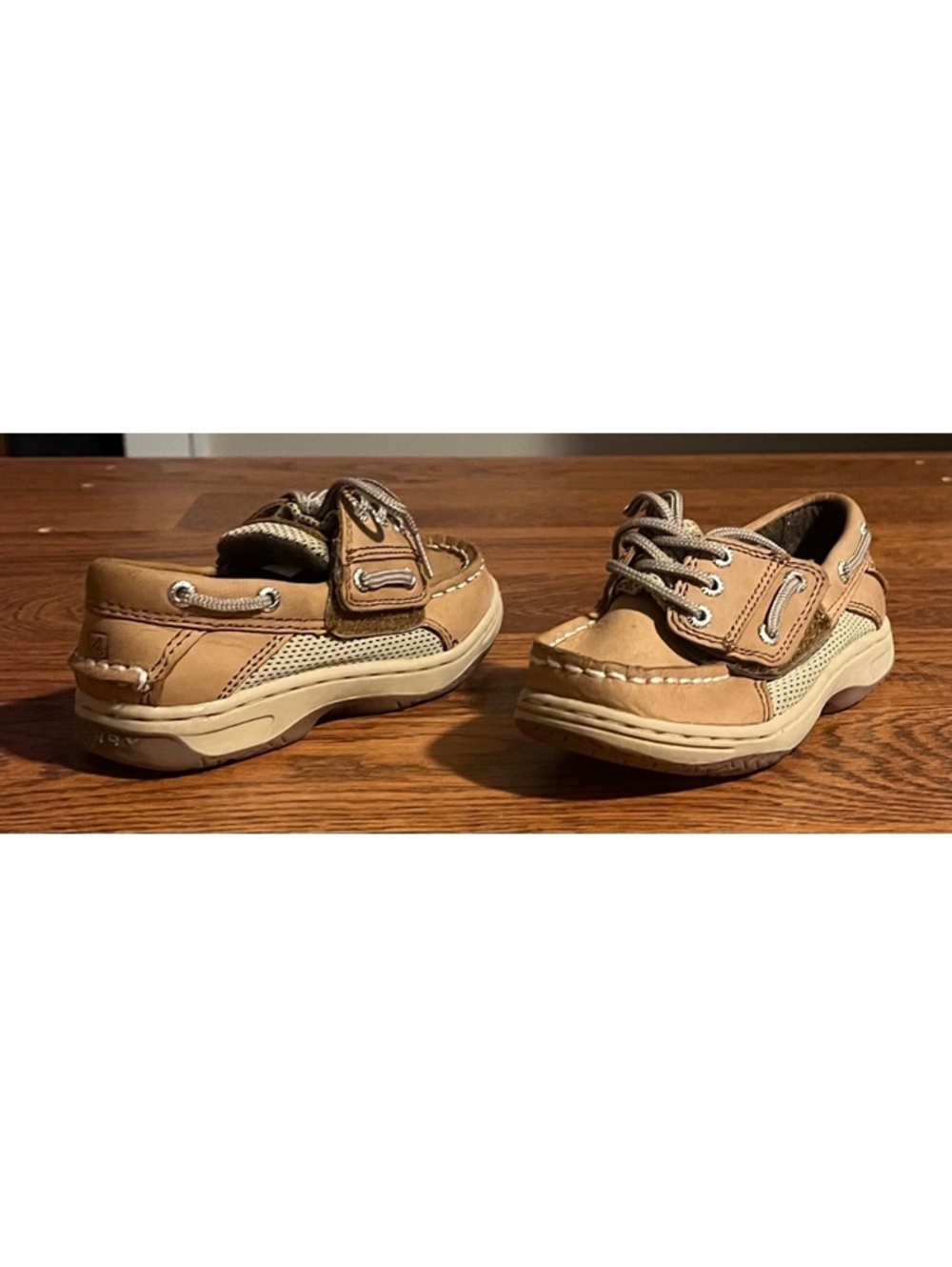 Sperry Boys' Tan Leather Boat Shoes Size 9M